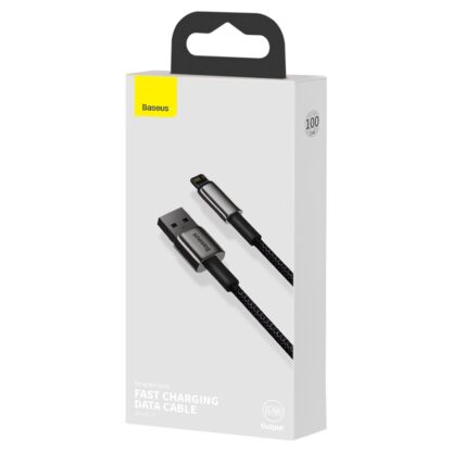 Tungsten Gold Fast Charging Data Cable USB to iP 2.4A - Image 2