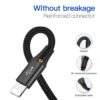 BASEUS FAST 4-IN-1 CABLE FOR IPHONE +TYPE-C +MICRO 3.5A 1.2M BLACK{IPhone-2Pin} - Image 3