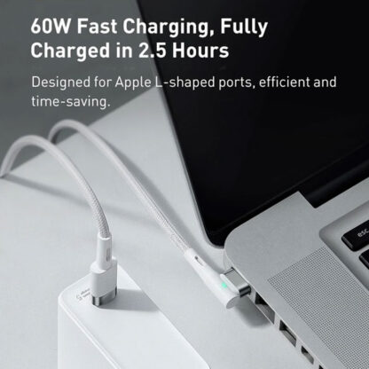 Baseus 60W Charging Cable Type-C to L Type Interface for MacBook Laptop - Image 3