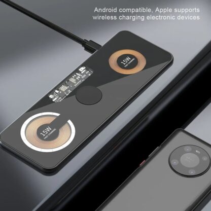15W Wireless Charger Magnetic Suction 3-in-1 Wireless Charging for iPhone 15 PRO MAX, AirPods 2nd GEN, Watch Series 1 to Series Ultra & Galaxy S23 ULTRA - Image 3