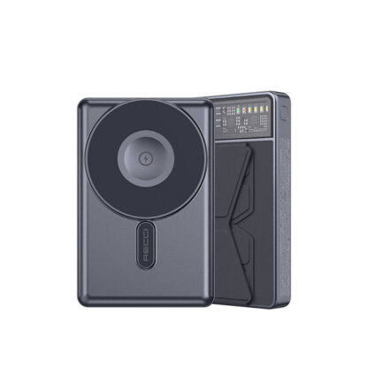 Recci RPB-W19 Pathfinder 3 in 1 Magnetic Charging Stand Powerbank 10,000mAh (Black) - Image 8