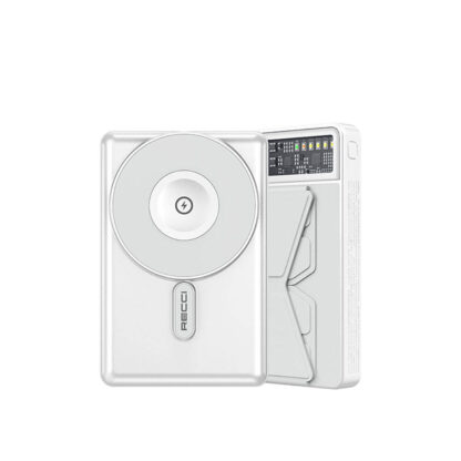 Recci RPB-W19 Pathfinder 3 in 1 Magnetic Charging Stand Powerbank 10,000mAh (White) - Image 12