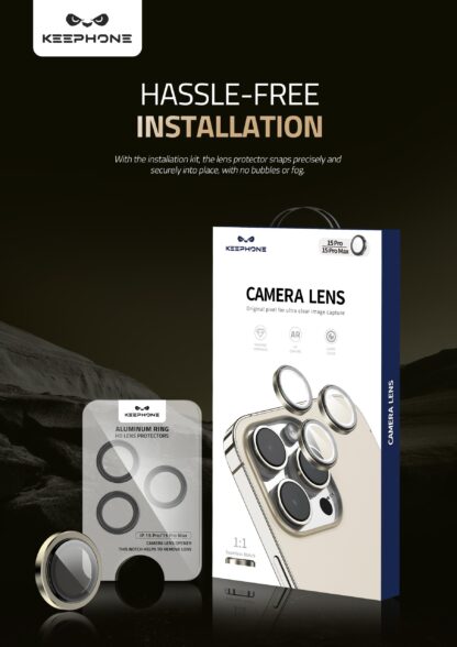 keepHone Camera Lens iPhone 15 Series | Aluminium Alloy Camera Lens Protector